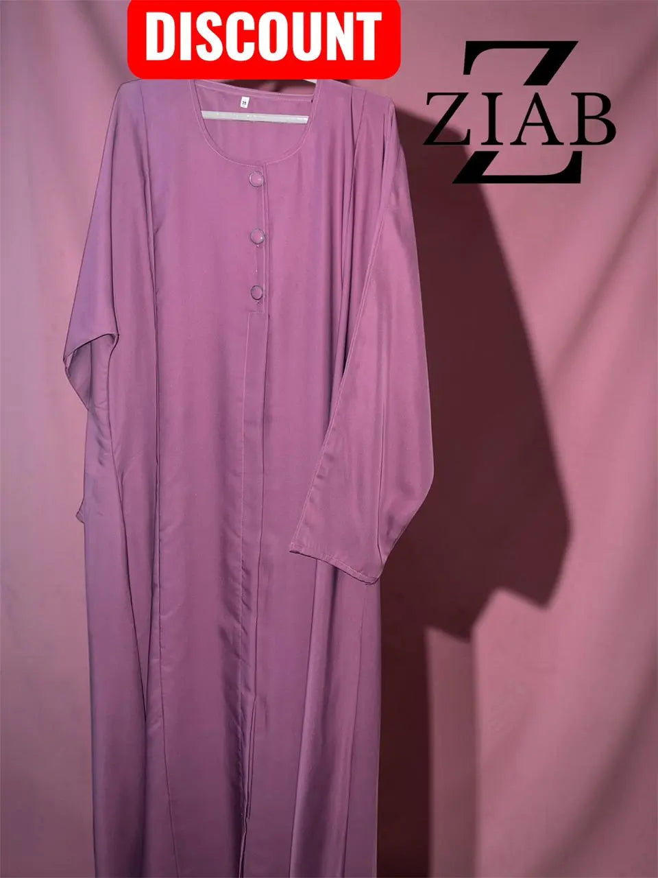 ZIAB Heather Blush Abaya ziab