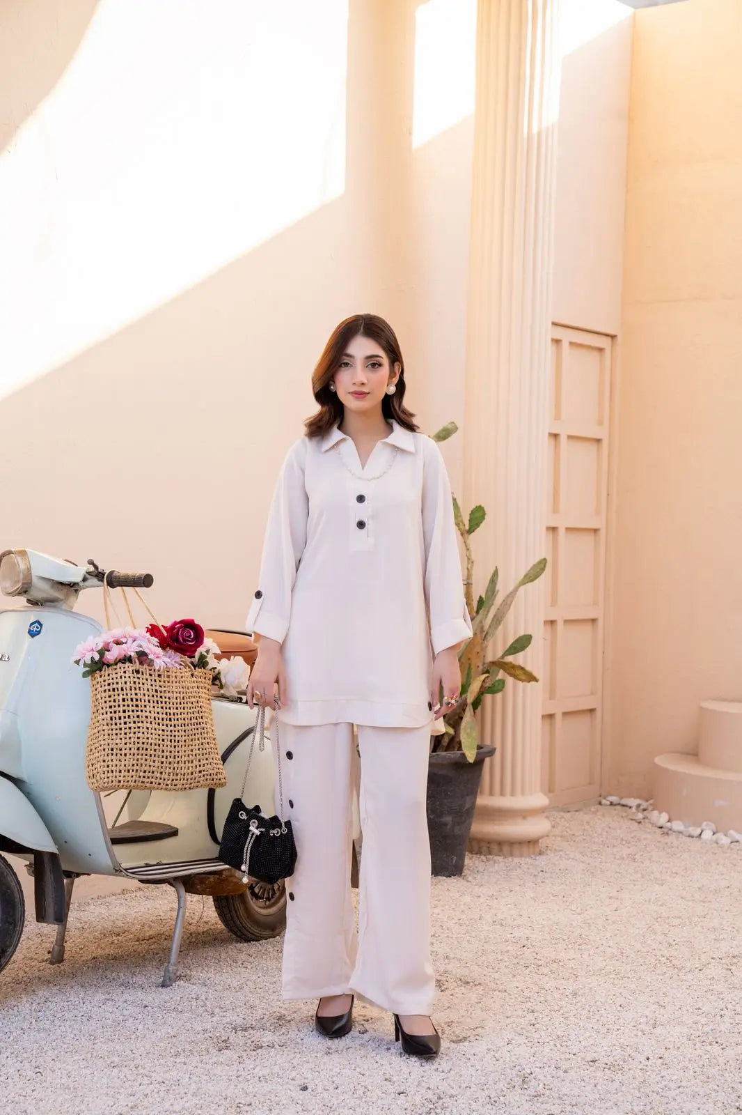 Light grey co-ord set ziab